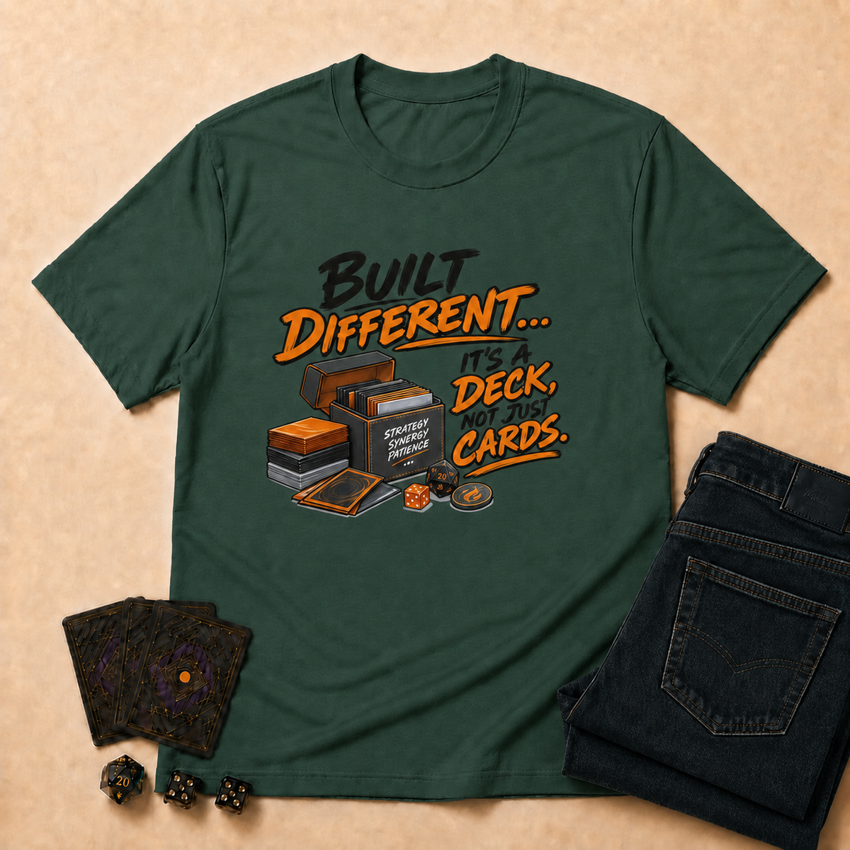 Built Different TCG T-Shirt - Forest Green