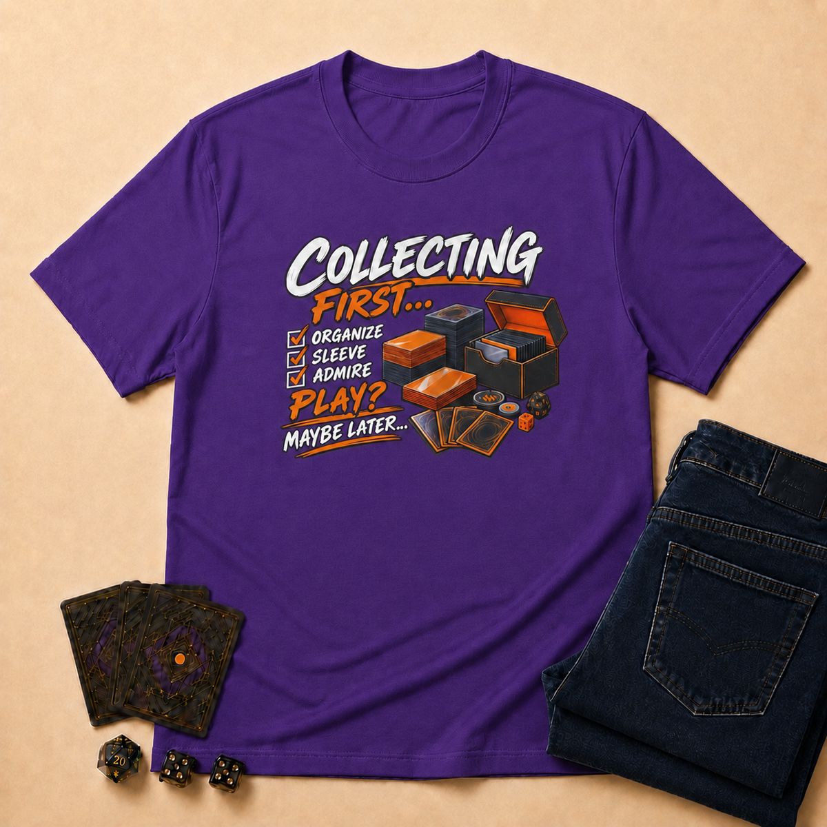 Collecting First TCG T-Shirt - Dark Heather