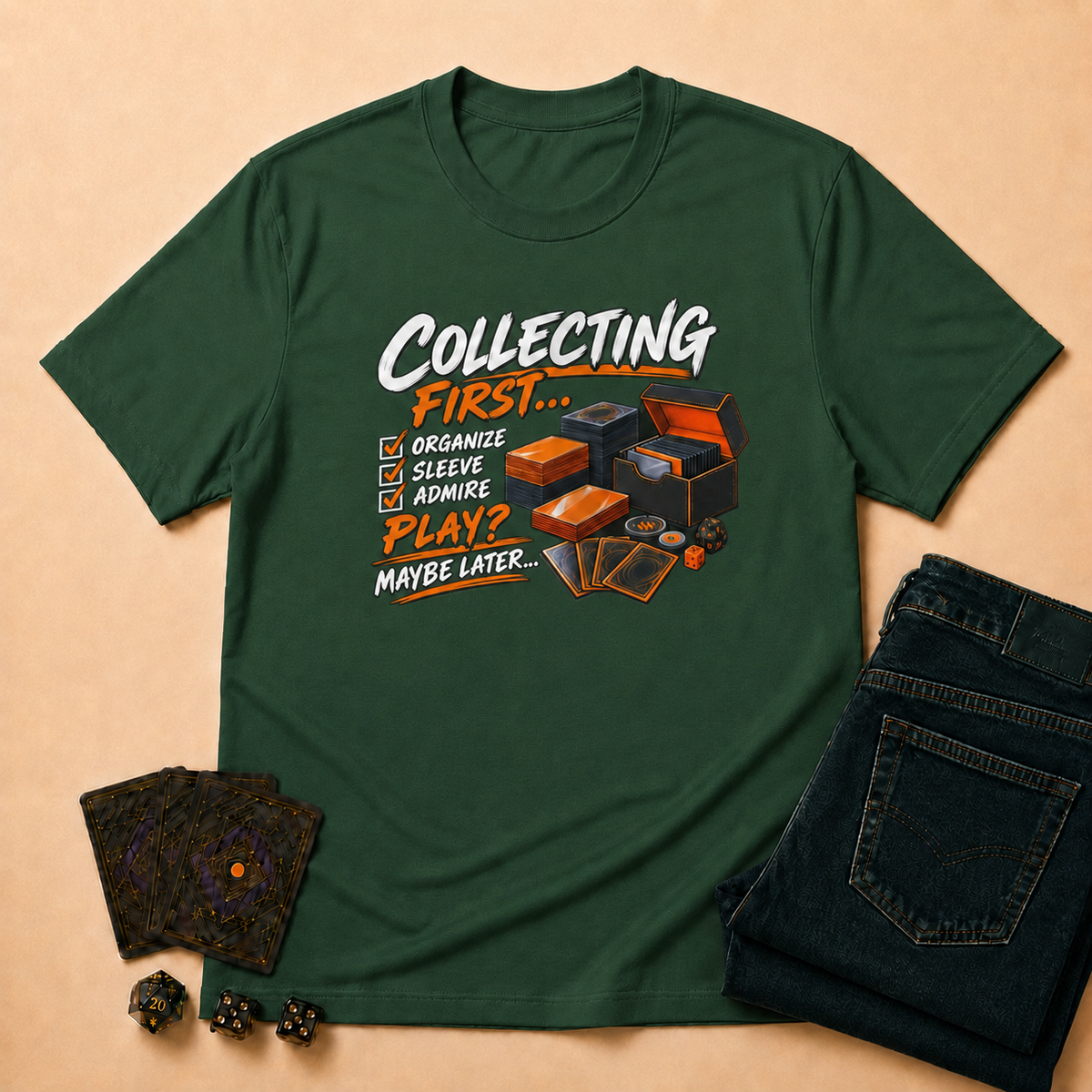 Collecting First TCG T-Shirt - Maroon