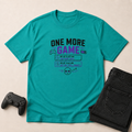 One More Game Jade Dome shirt gaming flat lay mockup