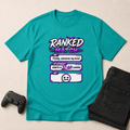 Ranked Match Jade Dome shirt gaming flat lay mockup