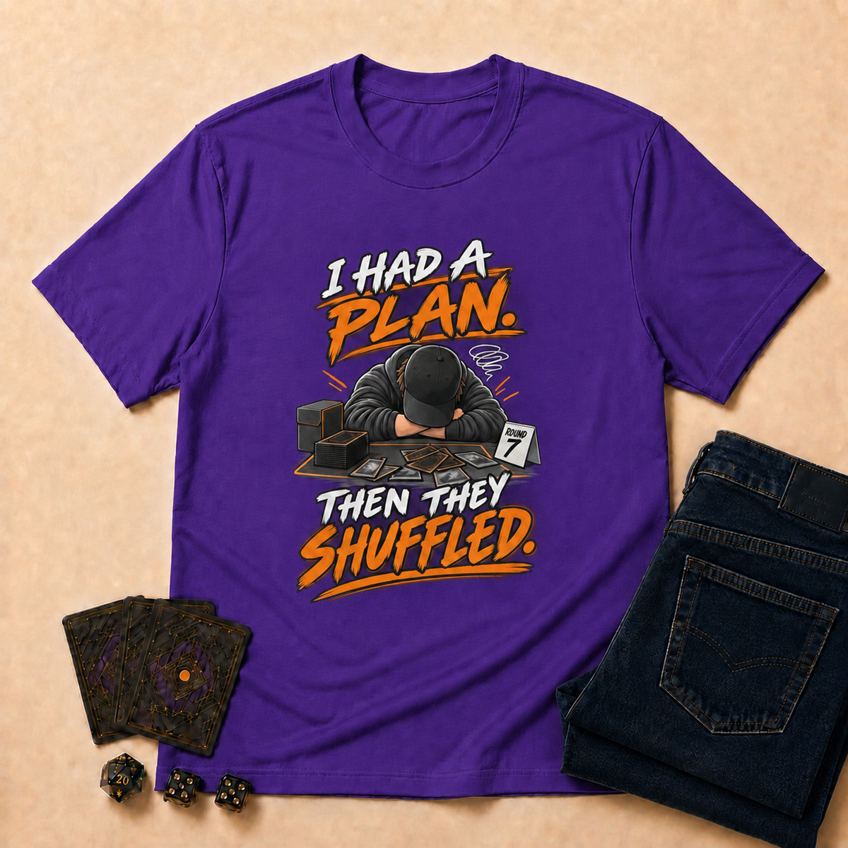 I Had a Plan TCG T-Shirt - Dark Heather