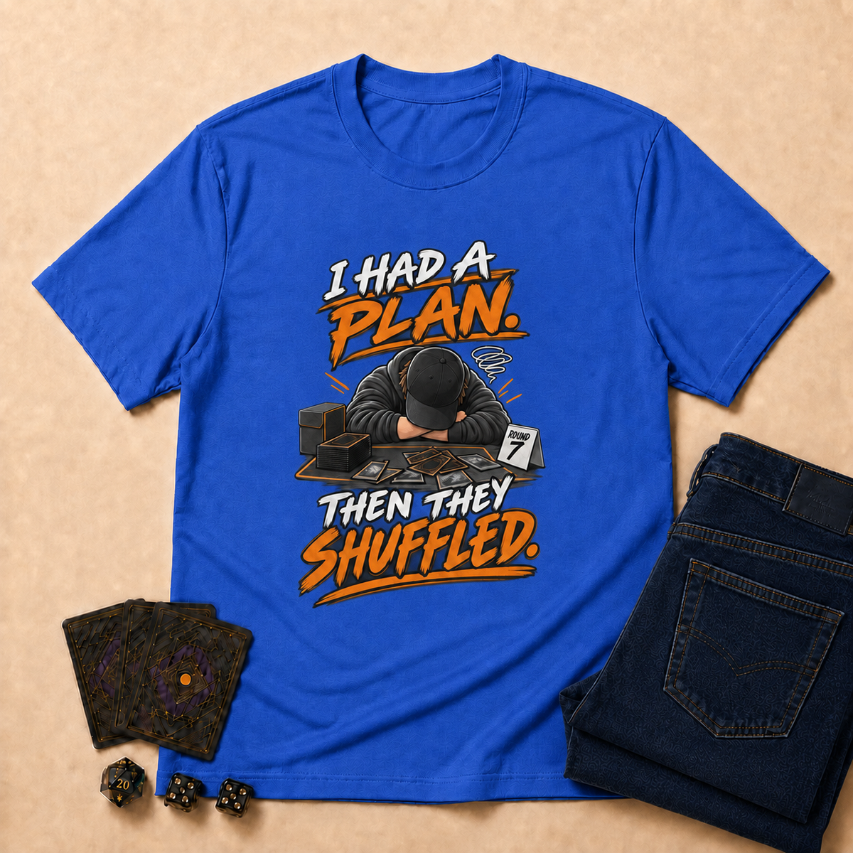 I Had a Plan TCG T-Shirt - Royal