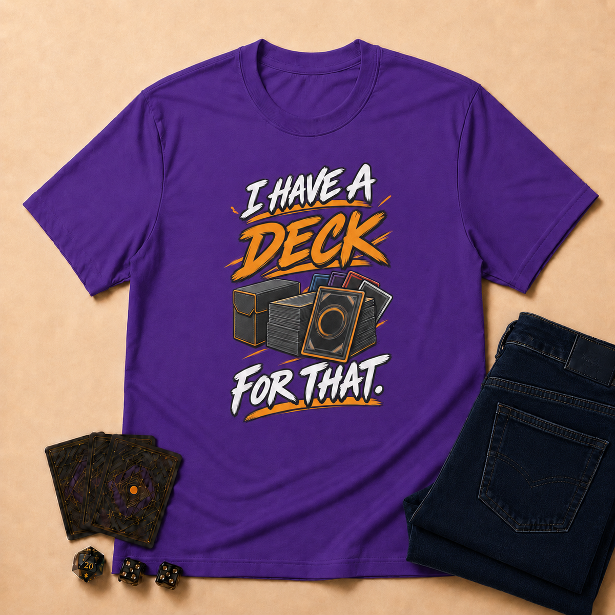 I Have a Deck for That TCG T-Shirt - Dark Heather