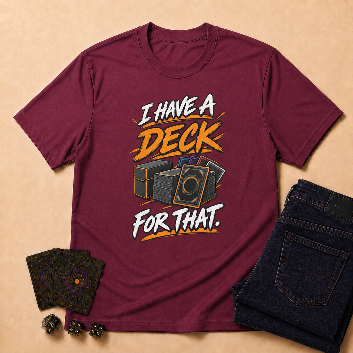 I Have a Deck for That TCG T-Shirt - Forest Green