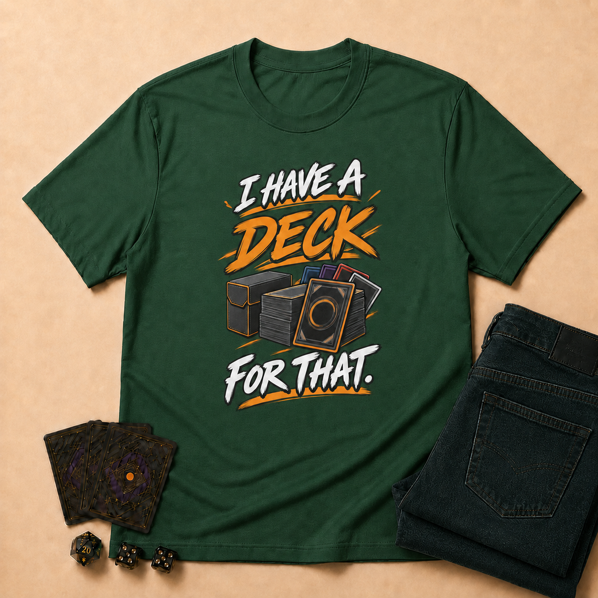 I Have a Deck for That TCG T-Shirt - Maroon