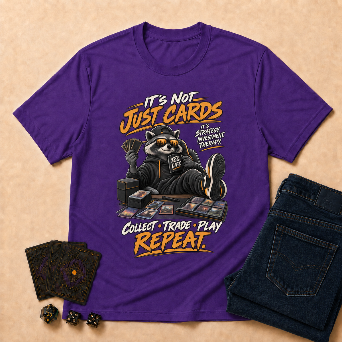 It's Not Just Cards TCG T-Shirt - Dark Heather