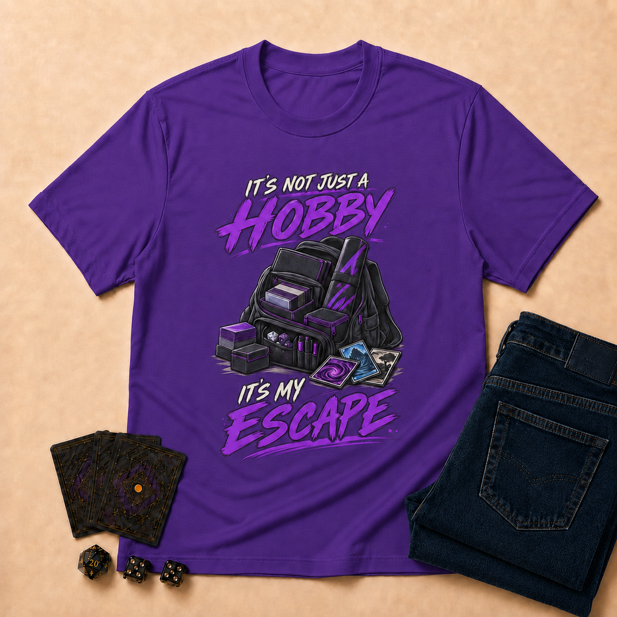 It's Not Just a Hobby, It's My Escape TCG T-Shirt - Dark Heather