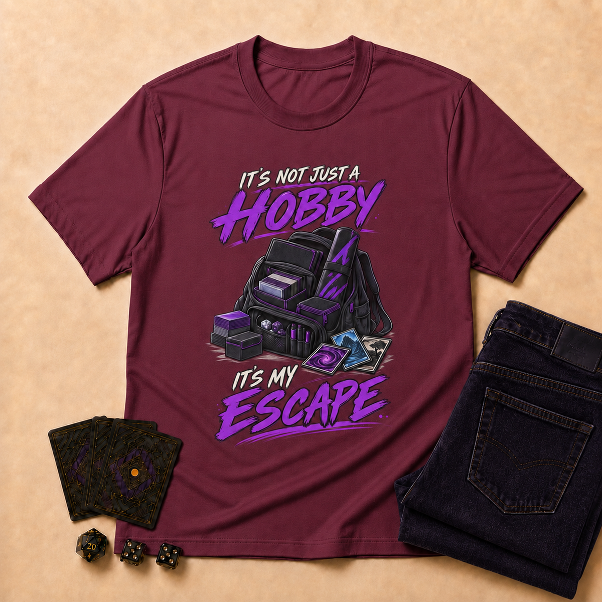 It's Not Just a Hobby, It's My Escape TCG T-Shirt - Forest Green