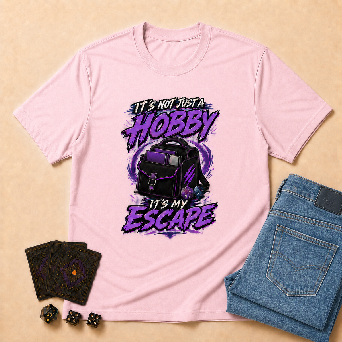 Not Just a Hobby TCG T-Shirt - Light Pink