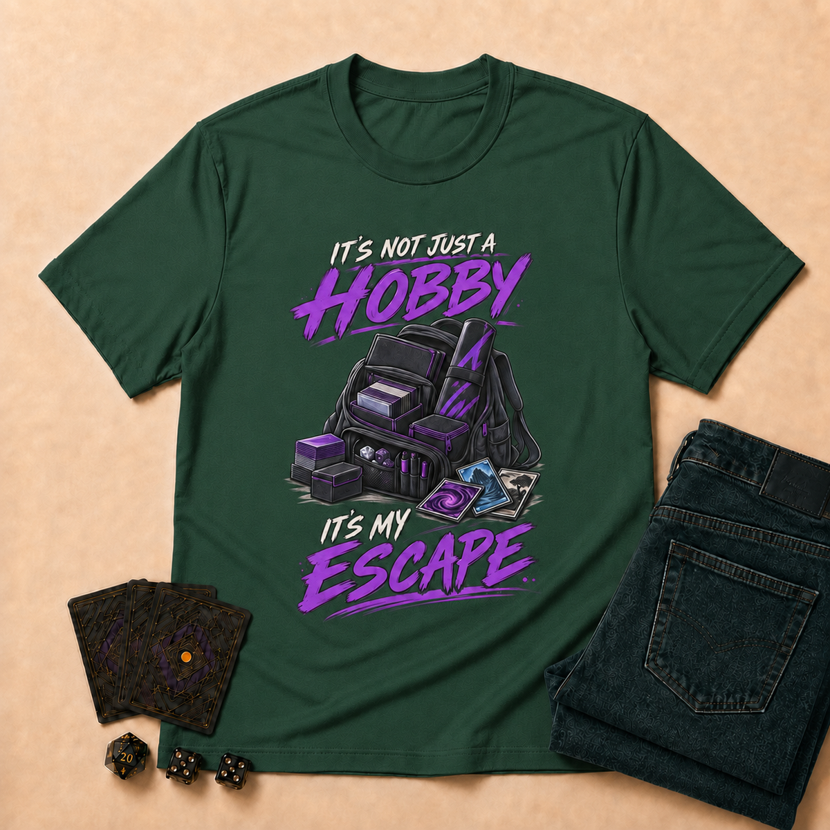 It's Not Just a Hobby, It's My Escape TCG T-Shirt - Maroon