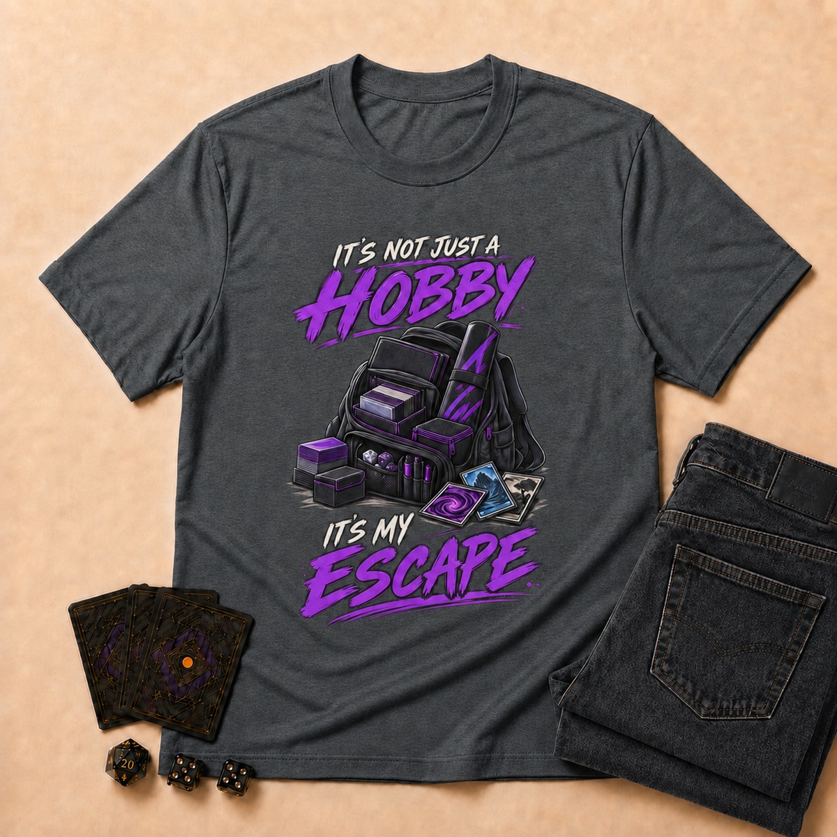 It's Not Just a Hobby, It's My Escape TCG T-Shirt - Purple
