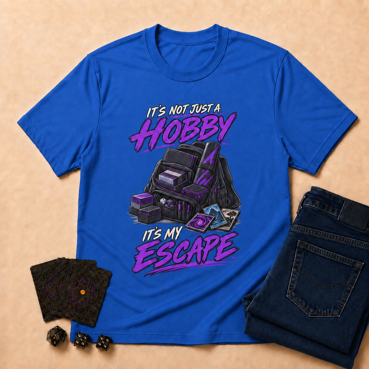 It's Not Just a Hobby, It's My Escape TCG T-Shirt - Royal